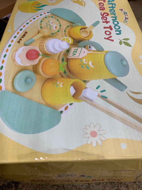 Photo 1 of Tea Sets for Toddlers 3-5 Girl Birthday Gift 2 Year Old Princess Party Wooden Play Food Toy Sets for Kids Kitchen Accessories Age 3 4 5 6 Wood Educational Toys