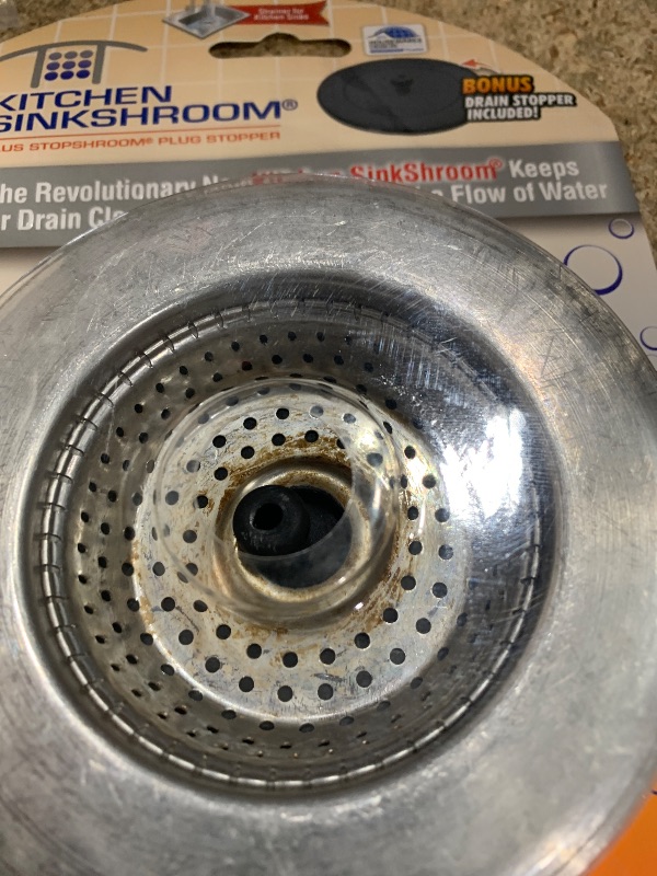 Photo 1 of SinkShroom Revolutionary Clog-Free Sink Strainer Basket with Stopper, Stainless Steel