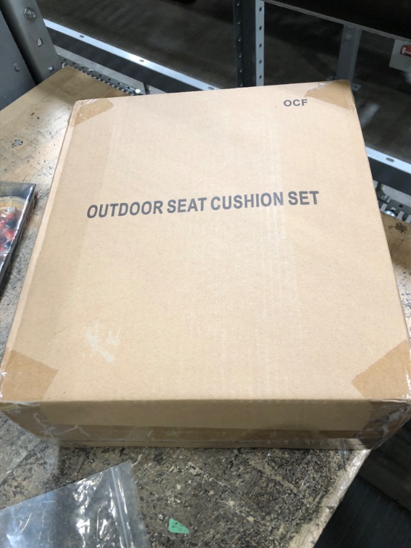 Photo 1 of 22x22 Outdoor Cushions for Patio Furniture, Waterproof Outdoor Chair Cushions with Non-Slip Ties and Handle, Washable Deep Seat Cushions for Outdoor Furniture with Removable Cover, Navy