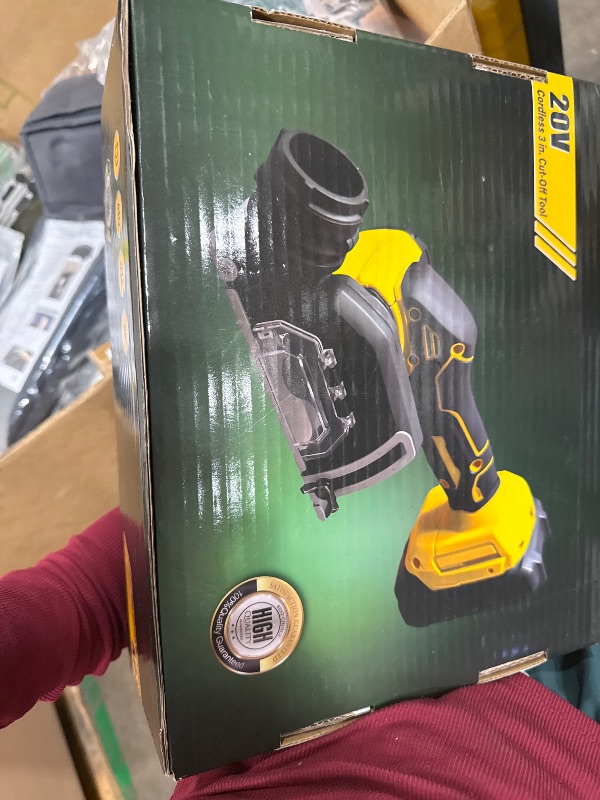 Photo 1 of ***Missing items**Untested***Needs battery to operate***
Cordless Cut Off Tool Compatible With DeWalt 20V MAX Battery Compact Rotorazer Saw Brushless with 3" Blades,7,000RPM for Metal/Wood/Tile/Plastic Cutting(NO Battery)