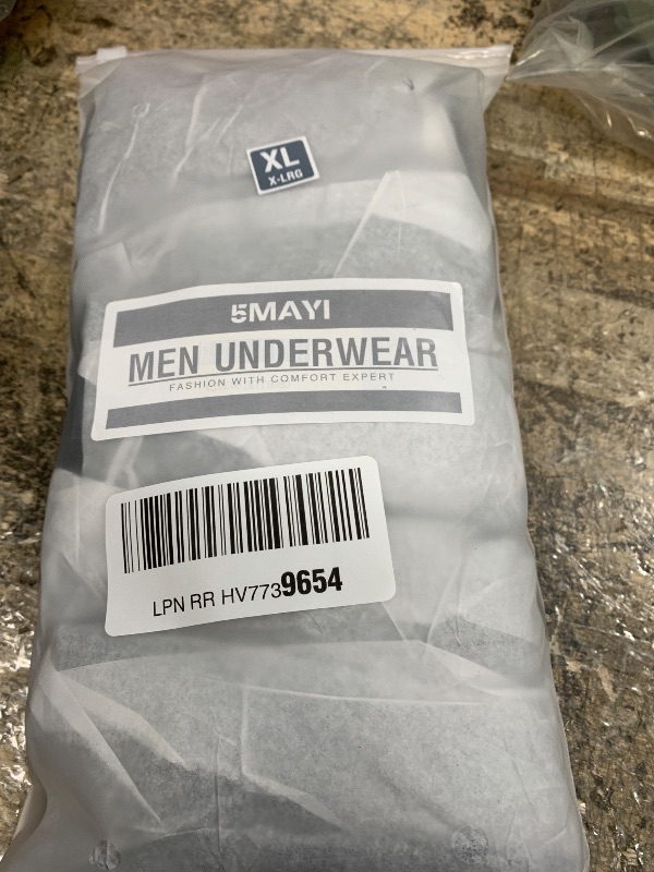 Photo 1 of 5Mayi Men's Boxer Briefs Fly Front with Pouch Athletic Mens Underwear Performance Boxer Briefs for Men Pack XL