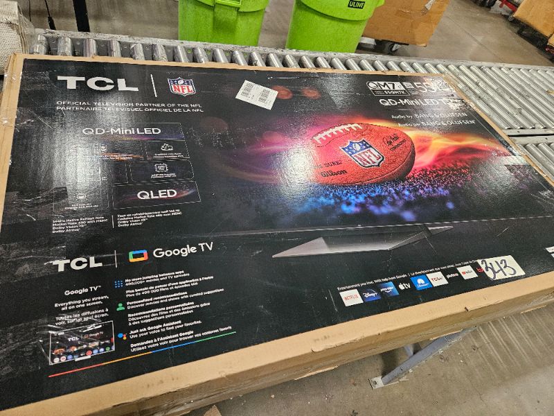 Photo 1 of ** DOES NOT POWER ON, final sale ** TCL 55-Inch QM7K QLED 4K Smart QD-Mini LED TV with Google TV (55QM7K, 2025 Model) Dolby Vision IQ, Dolby Atmos, HDR, Game Accelerator up to 240Hz, Voice Remote, Works with Alexa, Streaming Television