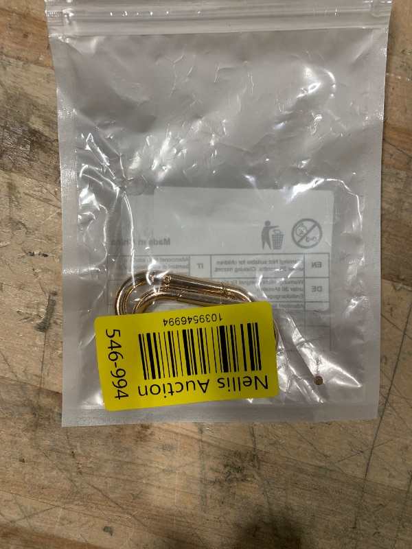 Photo 1 of 2 Pcs Spring O Ring Clip for Purse Strap Oval Snap Clip Gold Key Rings for Keychain Alloy Round Buckle Key Hook Purse Strap Extender Clip for Keys, Bag, Handbag, Crafts 1.93"×0.94"