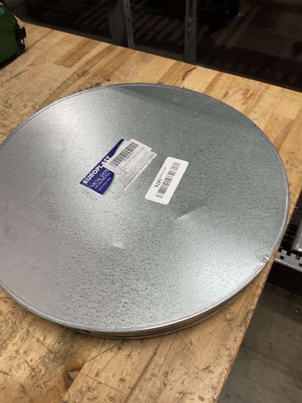 Photo 1 of 12” Inch Duct End Cap - Galvanized Steel Round Vent Cover for Outdoor and Indoor Use – Pipe Cover – Steel Plug for Dryer Ducts and Pipes – End Cap for HVAC Systems