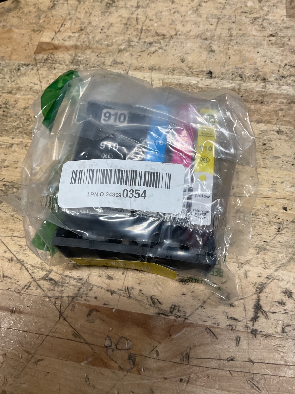Photo 1 of 910XL 910 Ink Cartridges Combo Pack Compatible for HP 910 Ink Cartridges Replacement for HP 910 XL Printers Officejet Pro 8020 8025 8030 8035 8010 8015 8022 Series (B/C/M/Y,4 Pack)