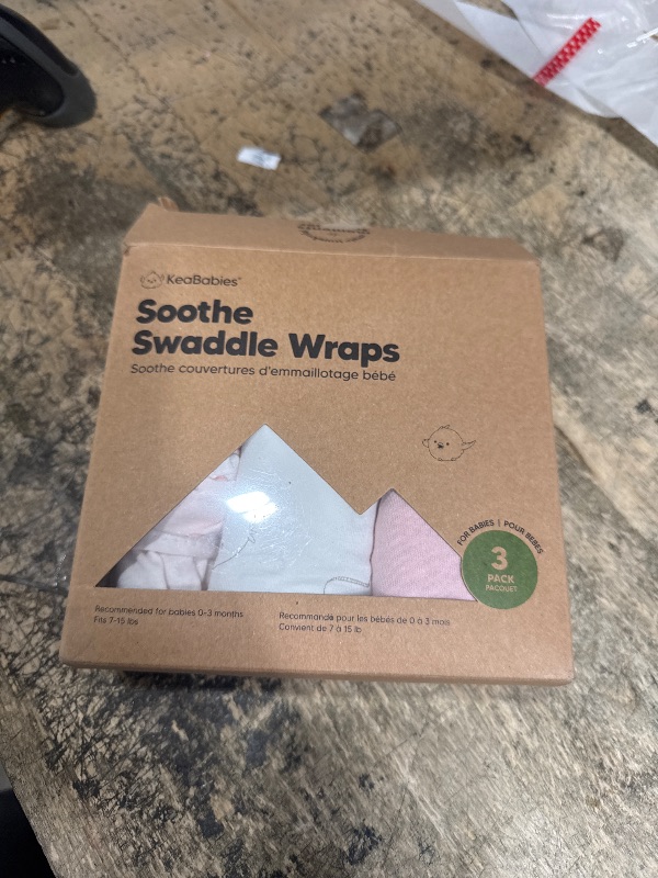 Photo 1 of 3-Pack Organic Baby Swaddle Sleep Sacks - Swaddles for Newborns, Infant 0-3 Months, Baby Girls, Boys, Soft & Snug Newborn Sleep Sack, Nursery Swaddling Blankets (ABC Land Rose)