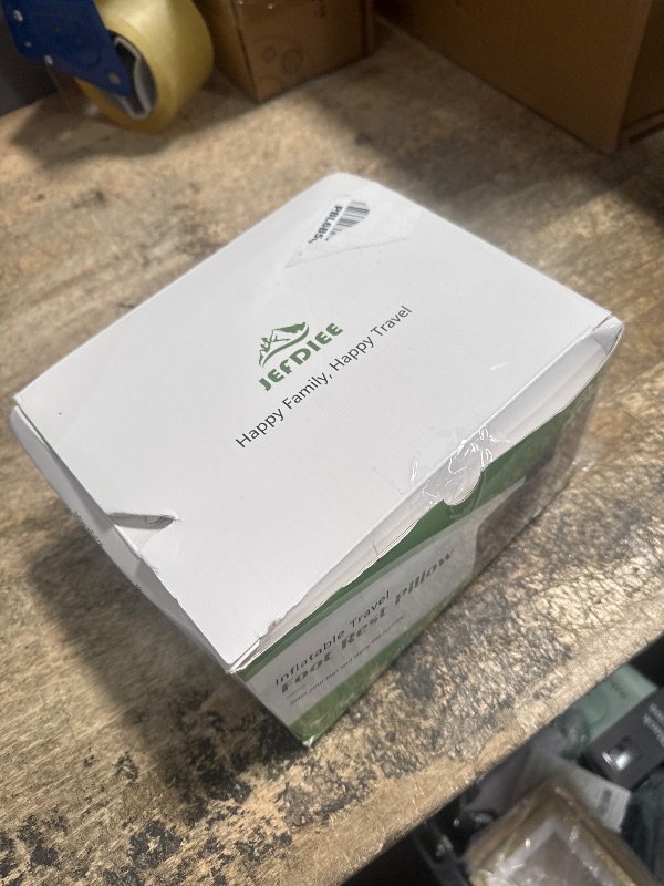 Photo 1 of JefDiee Inflatable Travel Foot Rest Pillow, Kids Airplane Bed, Adjustable 3 Layers Height Leg Rest Pillow, Adults Travel Essentials Great for Airplane, Office, Home, Trains, Cars (2 Pack)