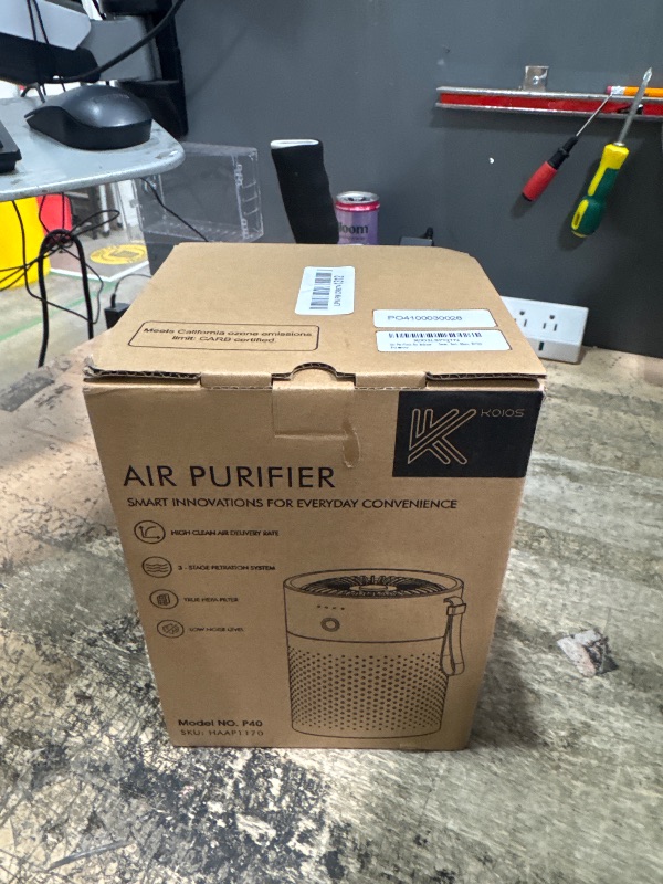 Photo 1 of Air Purifiers for Bedroom Home, KOIOS H13 True HEPA Filter Air Purifiers for Desktop Office Car Pets with USB Cable, Small Air Cleaner, Night Light, Timer, Remove Smoke, Dust, Odors, Pollen
