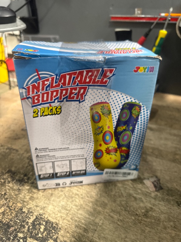 Photo 1 of *UNKNOWN OF ANY DAMAGES* 2 Pack Inflatable Bopper, 47 Inches Kids Punching Bag with Bounce-Back Action, Inflatable Punching Bag for Kids Presents