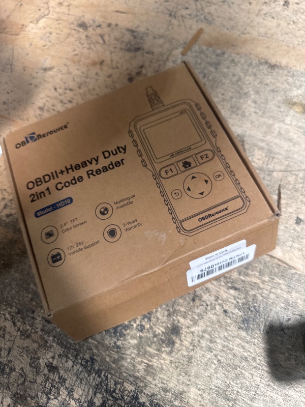 Photo 1 of *UNABLE TO TEST** OBDResource Full Systems Heavy Duty Truck Scanner Tool HDOBD/EOBD/OBD2 Automotive Scanner Diagnostic Tool for Truck & Car 2 in 1 Code Reader for Most 12V 24V Diesel Vehicles