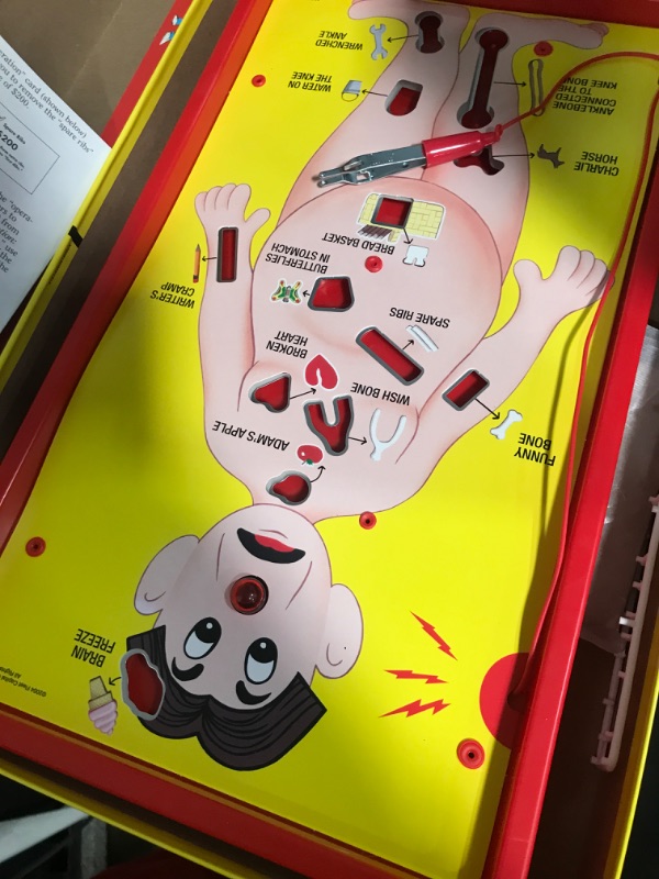 Photo 1 of (item sold for parts only) Operation Electronic Board Game, Family Games for Kids Ages 6+, Kids Board Games for 1+ Players