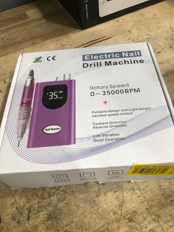 Photo 1 of 35000RPM Portable Nail Drill Machine, HoMove Professional Nail Drill Machine, Rechargeable Electric Efile Nail Drills for Acrylic Gel Nails, Cordless Portable Nails Drill?Rose Gold?