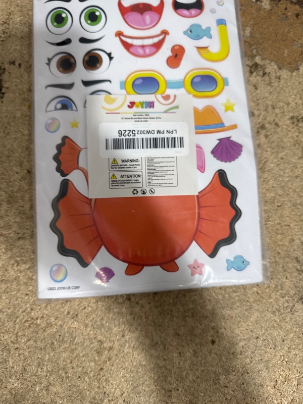 Photo 1 of JOYIN 36 PCS 9"x6" Make a face Stickers for Kids, Make Your Own Animal Mix and Match Sticker Sheets with Safaris, Sea and Fantasy Animals Kids Crafts Party Favors Goodie Bags Stuffers