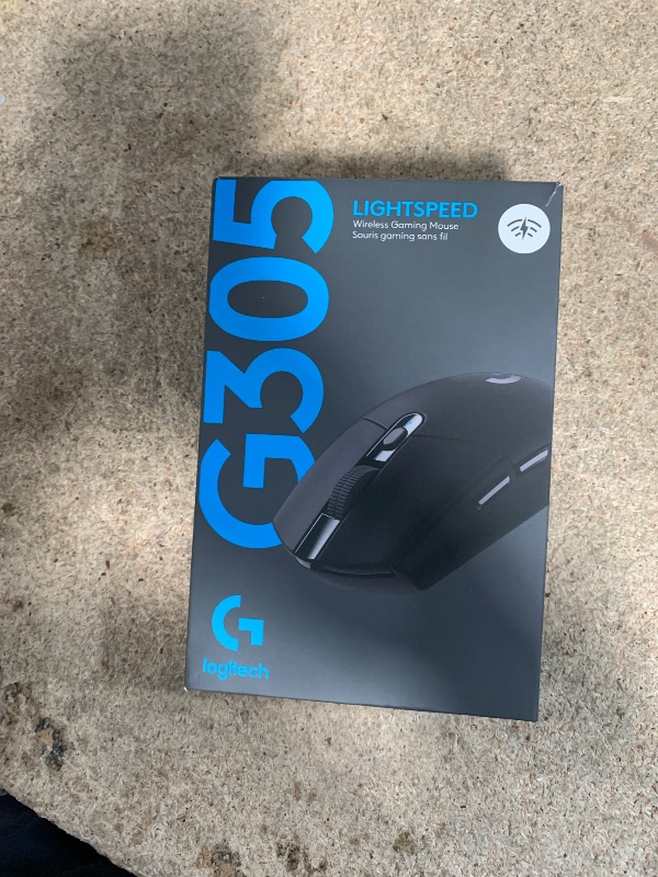 Photo 1 of Logitech G305 LIGHTSPEED Wireless Gaming Mouse, Hero 12K Sensor, 12,000 DPI, Lightweight, 6 Programmable Buttons, 250h Battery Life, On-Board Memory, PC/Mac - Black