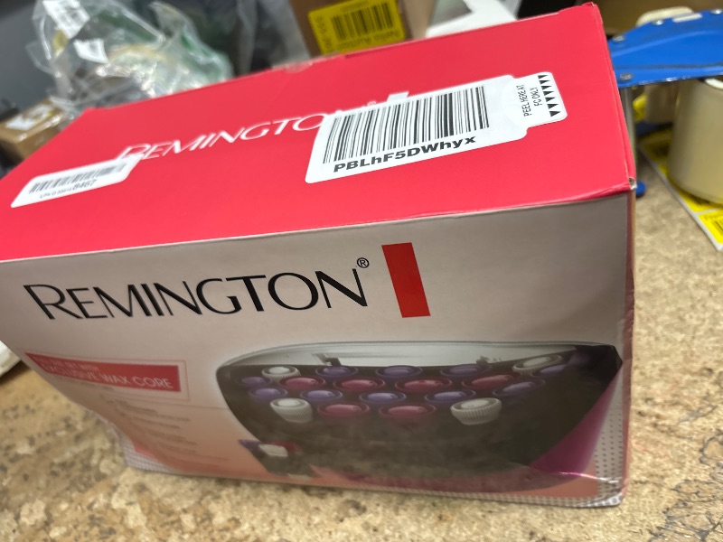 Photo 1 of Remington Ionic Conditioning Hair Setter, 20 Velvet Hair Rollers, 6 Large (1¼”), 10 Medium (1"), 4 Small (¾”), Blowout Style Hair Curlers