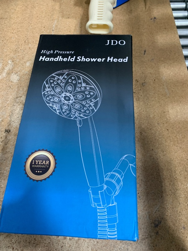 Photo 1 of 6-Setting Shower Head with Handheld, JDO High Pressure Hand held Shower Head, 4.7 Inch Chrome Detachable Showerhead Set with 59 Inch Stainless Steel Hose and Adjustable Showerhead Holder