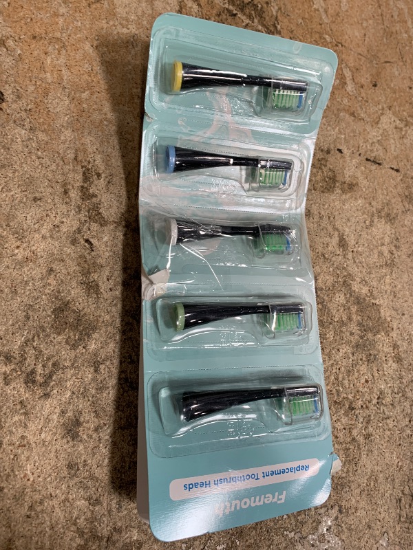 Photo 1 of Replacement Toothbrush Heads for AquaSonic Duo Series, 5 White & 5 Black Brush Heads with Covers