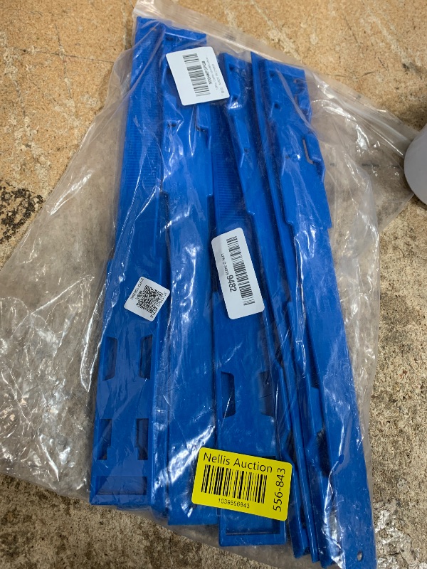 Photo 1 of 10Pcs Cattle Identification Rings, Cow ID Collars Bands Dogs Horses Leg Marking Tape Farm Accessory Supplies for Livestock Use(Blue)