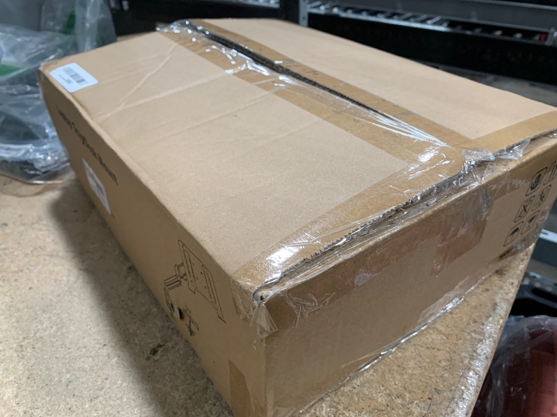Photo 1 of (for parts) MOUNT PRO Laptop Stand Desk Mount, 2 in 1 Function Monitor Laptop Mount, Aluminum Laptop Arm Fits Max 17" Notebook and 32" Computer Screen, Single Monitor Mount with Laptop Tray, Holds up to 17.6lbs