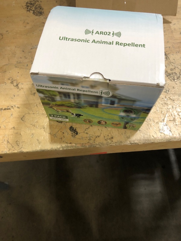 Photo 1 of 2 Pack Solar-Powered Ultrasonic Animal Repellent with Motion Sensor, Waterproof Cat Deterrent with LED Flashing Lights, Perfect for Outdoor Yards, Effective to Repel Cats, Coyotes, Raccoons, and Deer.