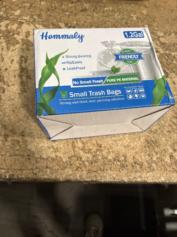 Photo 1 of 1.2 gallon trash can liners,Small clear Garbage Bags 300,Extra Strong 1.2 Gal Trash Bag,Fit 4.5-6 liters trash Bin Liners for Home Office Kitchen