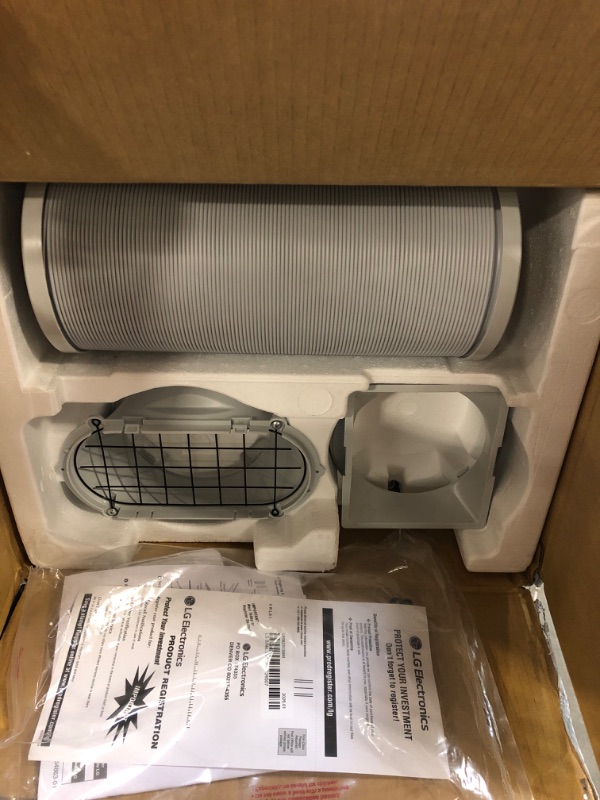 Photo 1 of * USED /  UNTESTED *  LG 8000 BTU (DOE) / (12000 ASHRAE) Portable Air Conditioners Cools 350 Sqft Easy Install & WiFi App Remote Eco-friendly, Quiet Small & Medium Room Air Conditioner AC Unit Home Gray LP0823GSSM