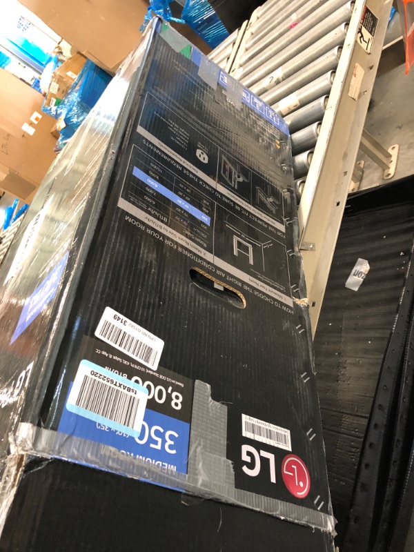 Photo 1 of * USED /  UNTESTED *  LG 8000 BTU (DOE) / (12000 ASHRAE) Portable Air Conditioners Cools 350 Sqft Easy Install & WiFi App Remote Eco-friendly, Quiet Small & Medium Room Air Conditioner AC Unit Home Gray LP0823GSSM