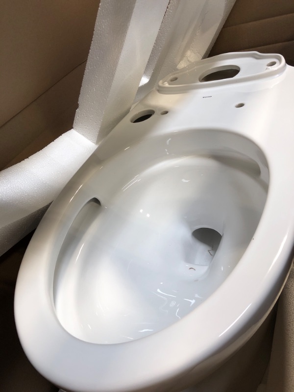 Photo 1 of ** ONLY CUP MISSING TANK **  TOTO Drake WASHLET - Two-Piece Elongated 1.28 GPF Universal Height TORNADO FLUSH Toilet with C5 Bidet Seat, 10 Inch Rough-In, Cotton White - MW7763084CEFG.10#01