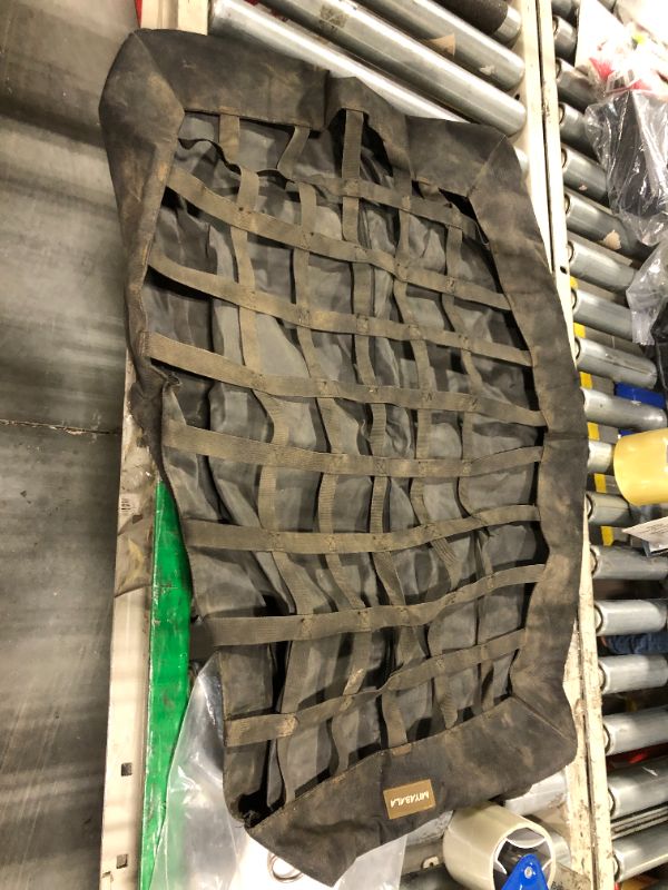 Photo 1 of ** VERY USED** MIYABALA Hay Bag for Horses,Slow Feeder Hay Bag for Gound Feeding,Heavy Duty Oxford Hay Feed Bag for Horses Goats Cows Donkeys with Large Opening and Adjustable Strap for Easy Filling and Hanging