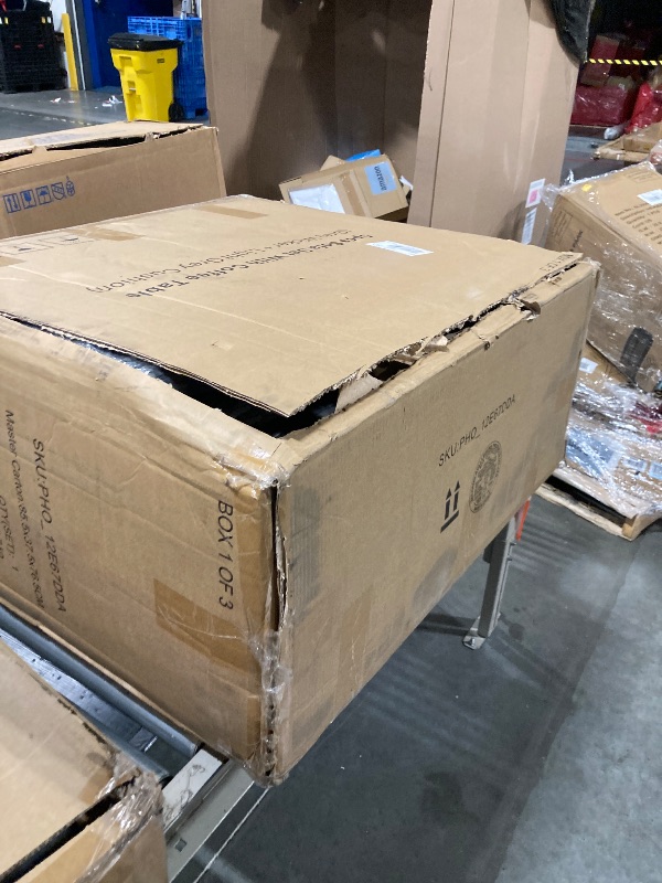 Photo 1 of ***Missing Box 3 Of 3*** Outdoor Patio Furniture Set with Coffee Table, Rattan Deck Conversation Sofa Set, All-Weather Sectional Rattan, Porch, Poolside, Brown + Beige