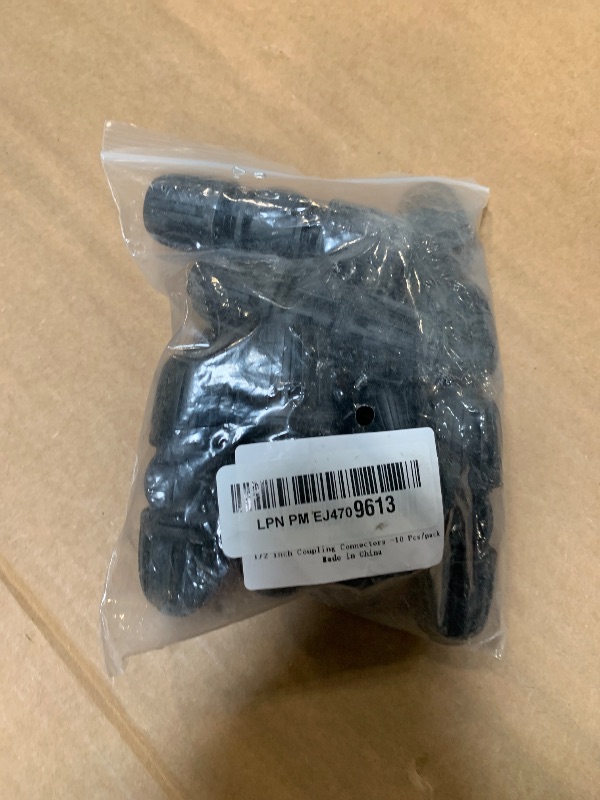 Photo 1 of 1/2 inch Irrigation Fittings Coupling Connectors For (1/2" ID x0.6-0.63" OD) 16mm Drip Tubing Barbed Connectors-10 Pcs/pack