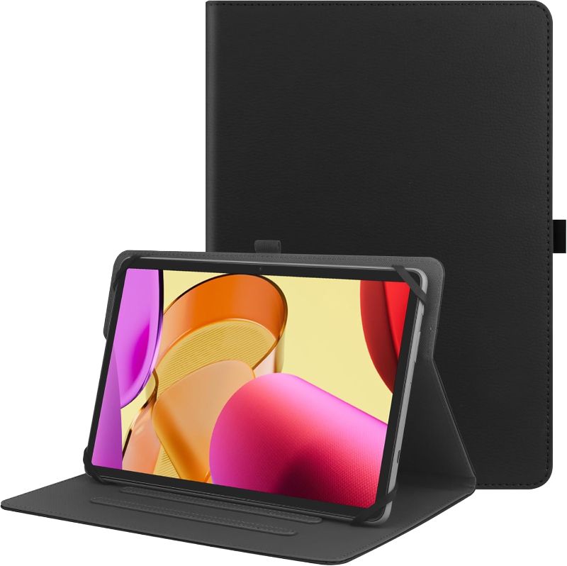 Photo 1 of 10x8 inch tablet black soft rubber case folding****STOCK PHOTO, ITEM/ COLOR MAY VARY****