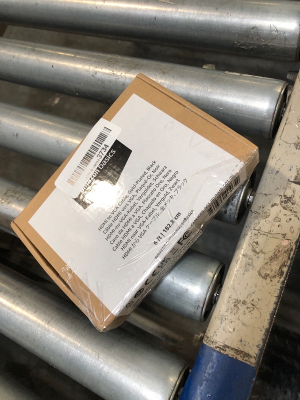 Photo 1 of Amazon Basics HDMI (Source) to VGA (Display) Cable (NOT Bidirectional), Gold-Plated, 6 feet, Black