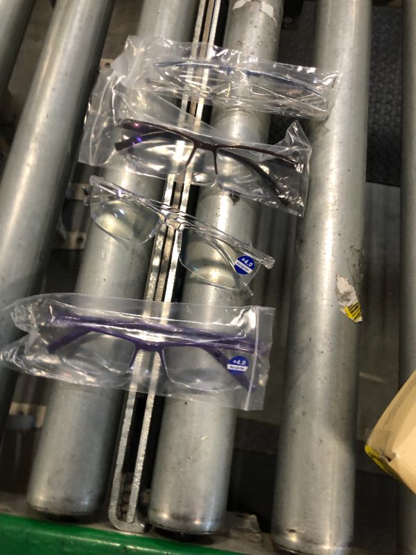 Photo 1 of ****MISSING 2 GLASSES**** 6 pack Executive Style Reading Glasses Men - Durable Readers with 99% Blue Light Blocking - Comfortable Fit with TR90 Frames