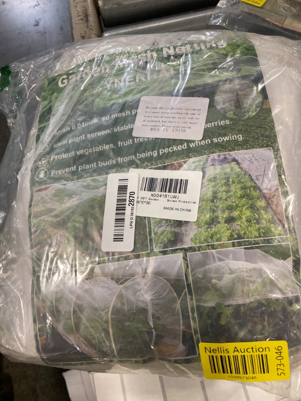 Photo 1 of 10 X 30FT Garden Mesh Netting Barrier,Plant Fruit Tree Netting for Vegetable Blueberry Bushes Plant Row Cover Screen Protection