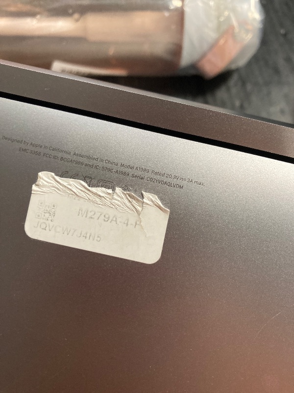 Photo 1 of **MISSING CHARGER CORD** 2022 Apple MacBook Pro Laptop with M2 chip: 13-inch Retina Display, 8GB RAM, 256GB ???????SSD ???????Storage, Touch Bar, Backlit Keyboard, FaceTime HD Camera. Works with iPhone and iPad; Space Gray