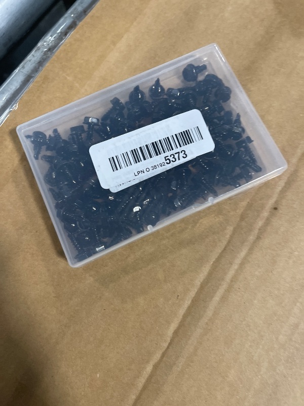 Photo 1 of #10 x 1/2" (1/2" to 3" Available) Hex Washer Head Self Drilling Sheet Metal Screws with Drill Point, Stainless Steel 410, Black Oxide, 100 PCS