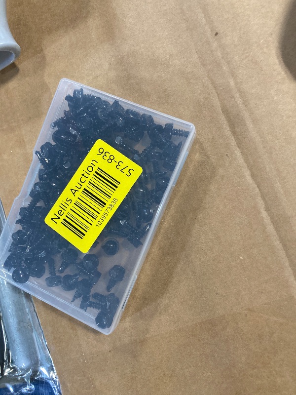 Photo 1 of #10 x 1/2" (1/2" to 3" Available) Hex Washer Head Self Drilling Sheet Metal Screws with Drill Point, Stainless Steel 410, Black Oxide, 100 PCS