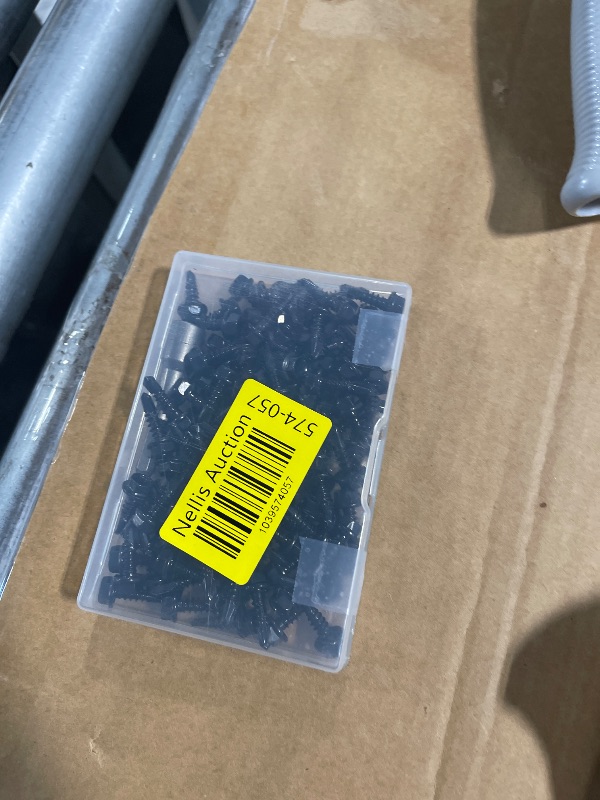 Photo 1 of #12 x 3/4" Hex Washer Head Self Drilling Screws, Self Tapping Sheet Metal Screws, 410 Stainless Steel, Black Finish, 100 PCS