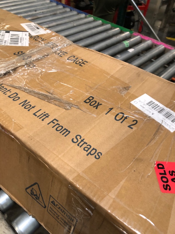 Photo 1 of ** PARCIAL SET  BOX 1 OF 2 ** Marcy Olympic Multi-Purpose Strength Training Cage with Pull Up Bars/Adjustable Bar Catchers and Pulley SM-3551