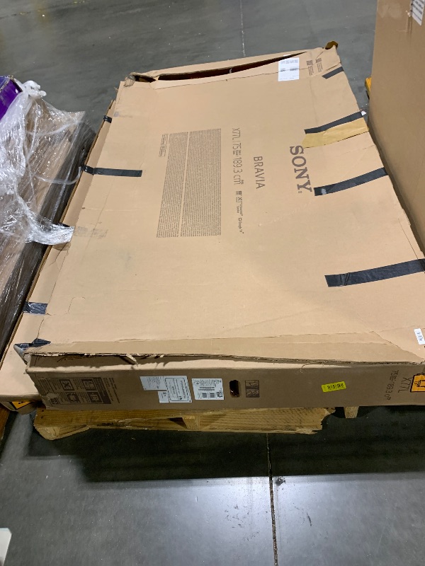 Photo 1 of ** UNTESTED ** Sony 75 Inch 4K Ultra HD TV X77L Series: LED Smart Google TV KD75X77L- Latest Model, Black