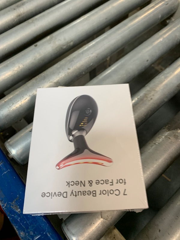Photo 1 of * FACTORY SEALED* ELISHINE Red-Light-Therapy-for-Face and Neck, 7 Color Light Based Facial Massager, Portable Skin Care Tool (Black)
