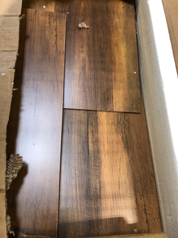 Photo 1 of ***MISSING HARDWARE***LITTLE TREE 70.8-Inch Long Console Table with 3 Drawers, Farmhouse Narrow Entryway Table for Hallway, Entry, Behind Couch, Sofa, Entrance, Living Room, Foyer with Open Shelves Rustic Brown