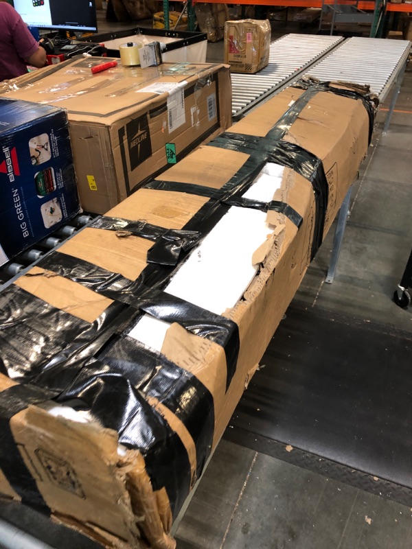 Photo 1 of ***MISSING HARDWARE***LITTLE TREE 70.8-Inch Long Console Table with 3 Drawers, Farmhouse Narrow Entryway Table for Hallway, Entry, Behind Couch, Sofa, Entrance, Living Room, Foyer with Open Shelves Rustic Brown