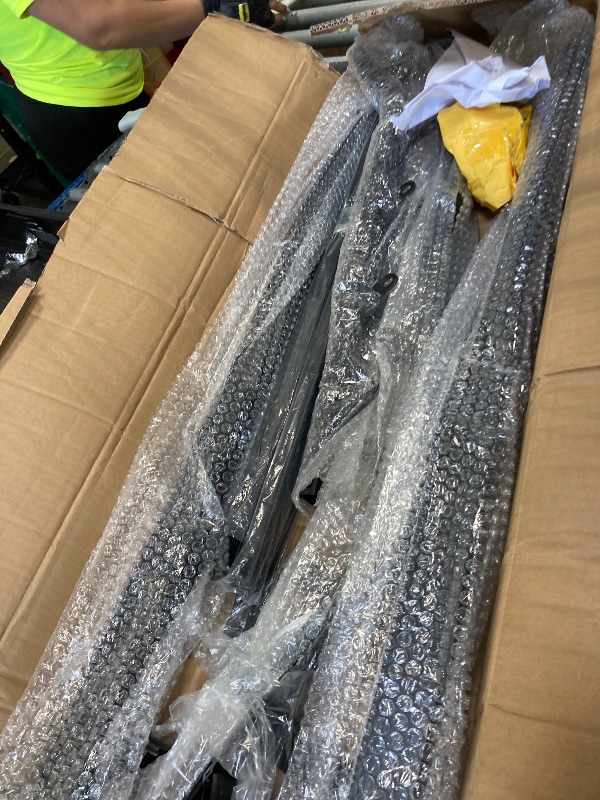 Photo 1 of *STOCK PHOTO REFERENCE ONLY, ITEM IS SIMILAR** Handrails for Outdoor Steps Fits 1 to 4 Steps Outdoor Stair Railing Staircase Handrail Transitional Handrail for Concrete Steps or Wooden Stair