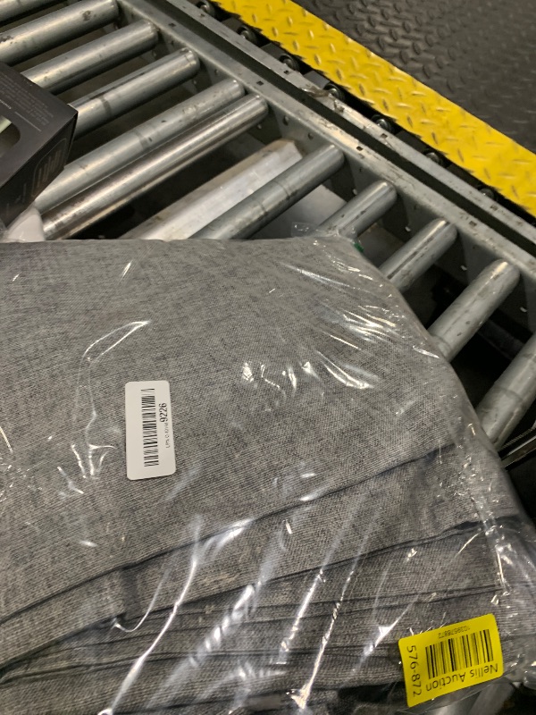 Photo 1 of 100% Blackout Shield Linen Blackout Curtains for Bedroom 96 Inches Long, Back Tab/Rod Pocket Living Room Drapes, Thermal Insulated Blackout Curtains 2 Panels Set, 50" W x 96" L, Darkgray