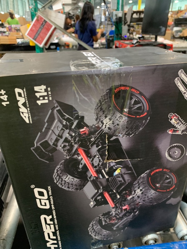 Photo 1 of *****MISSING BATTERIES*** HYPER GO 14210 H14BM V3 1/14 Brushless RC Cars for Adults Fast 50 mph, RC Trucks 4X4 Offroad Waterproof, Electric Powered High Speed RC Car, Fast Extreme RC Truggy with 3S Battery for Snow Sand
