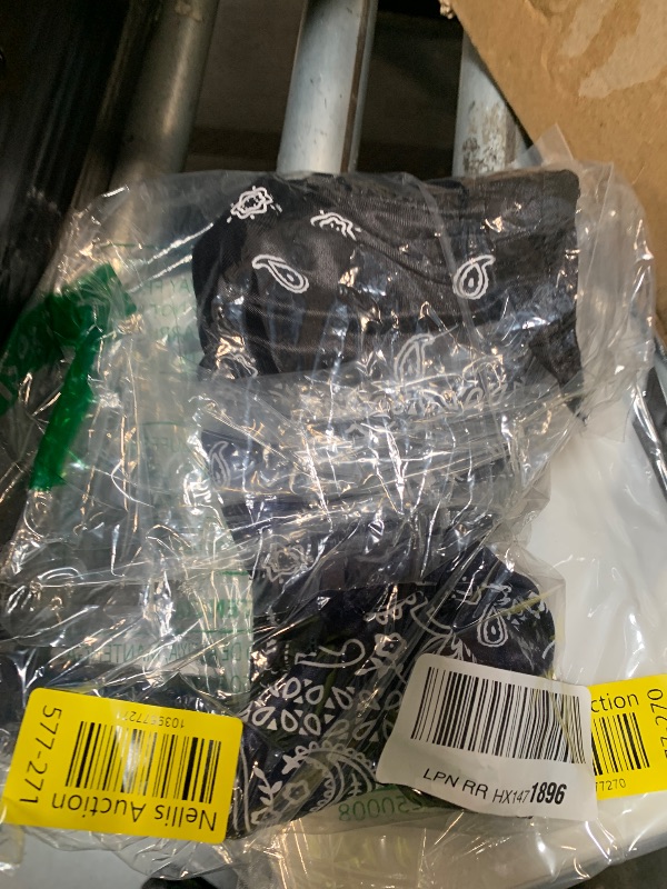 Photo 1 of ***WHITE MISSING**
Assorted Paisley Bandana Doo rag Cap Headwraps Men's Women's Silk Durag with Long Tail and Wide Straps for 360 Waves (Black,Navy Bule,White)