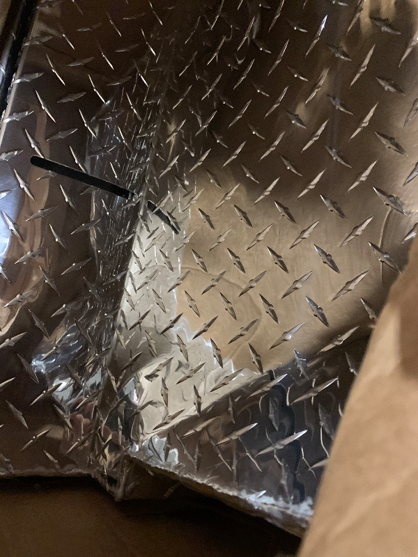 Photo 1 of *** VERY USED ** UWS EC10611 Pull Handle 72-Inch Heavy-Wall Aluminum Truck Tool Box with Low Profile, RigidCore Lid, Silver