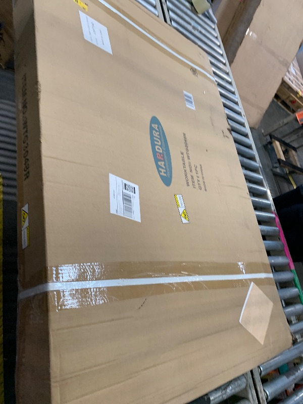Photo 1 of ** very used *** HARDURA Stainless Steel Prep & Work Table 30 x 48 Inches NSF Heavy Duty Commercial with Undershelf and Backsplash, Galvanized Legs for Commercial Food Prep